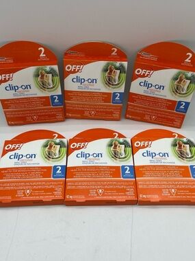 6 boxes of Off clip on mosquito repellent refills, New